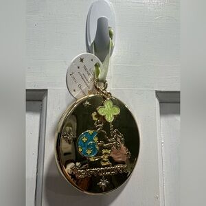 ANTHROPOLOGIE NWT Zodiac Lou Benesch Gold Plated “Capricorn" Christmas Ornament